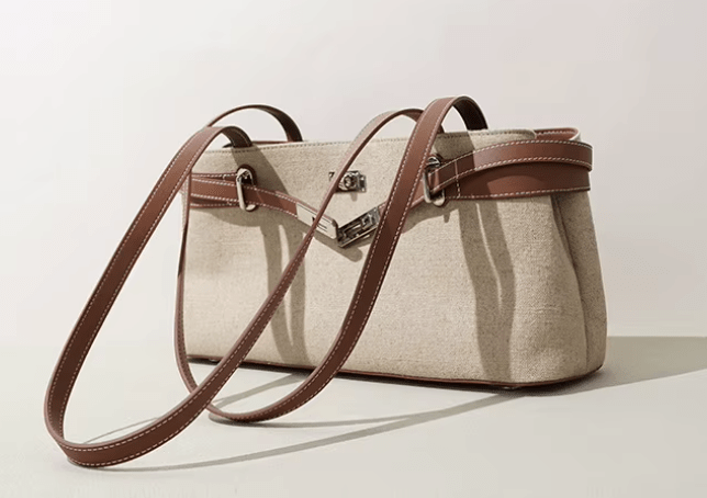 NEW: Rundle Genuine Leather & Linen Handbag preneLOVE®