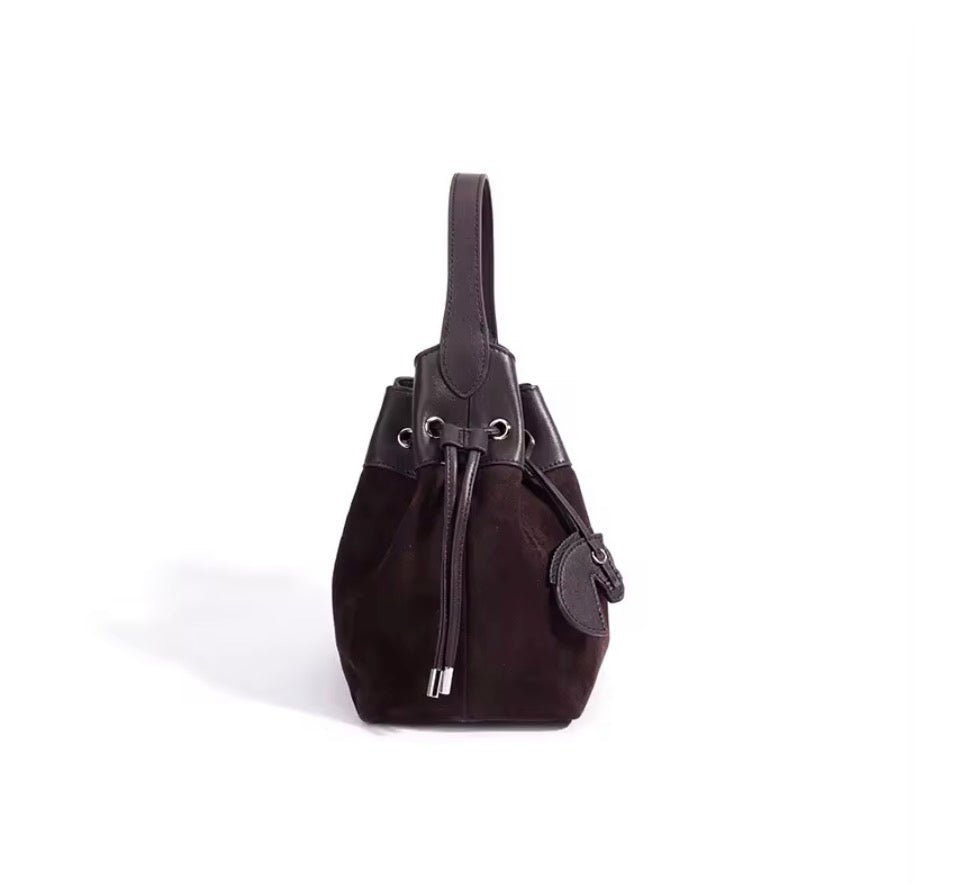 SALE: Genuine Leather & Suede Bucket Bag preneLOVE®