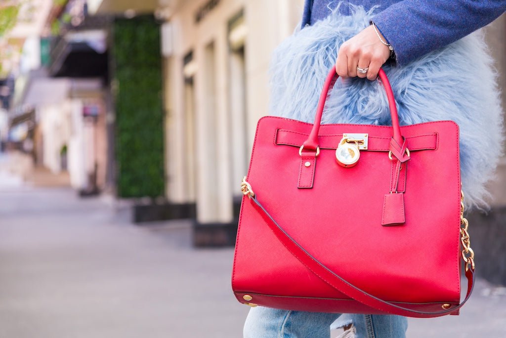 MK handbags red best sale