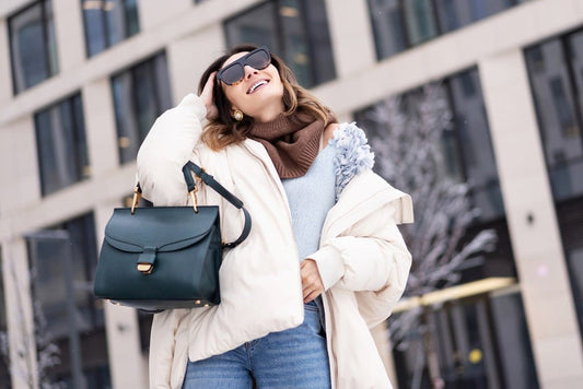 What Bag to Wear with a Puffer Jacket - Style Guide - preneLOVE®