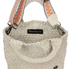 Brandon Small Woven Tote Bone