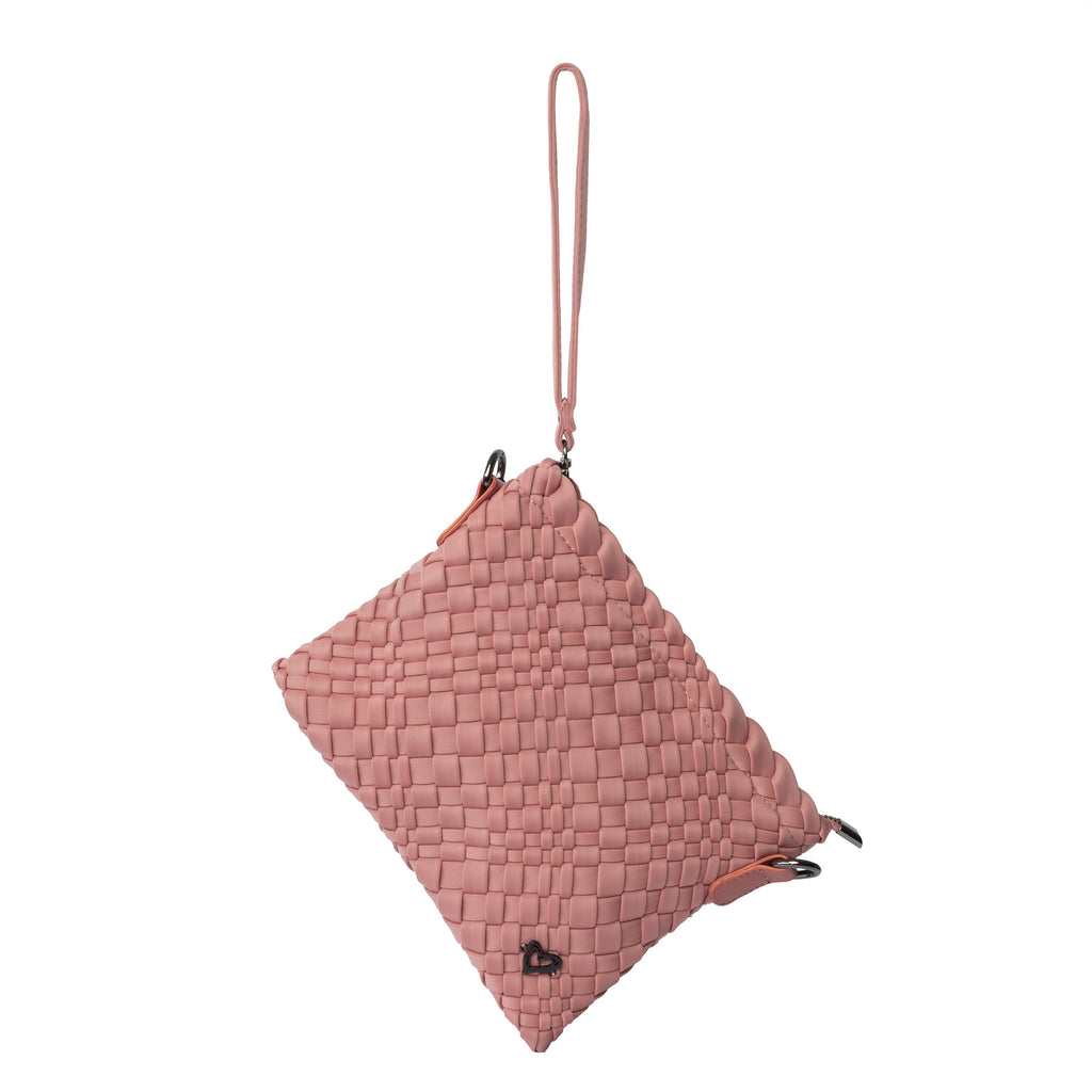 Charlotte Woven Crossbody - Rose