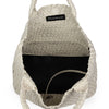 London Large Woven Tote Bone