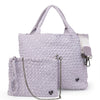 London Large Woven Tote - Lavender