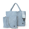 London Large Woven Tote - Sky Blue