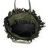 Taunton Small Woven Tote (Fringed Top) - Olive