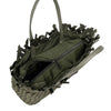 Taunton Small Woven Tote (Fringed Top) - Olive