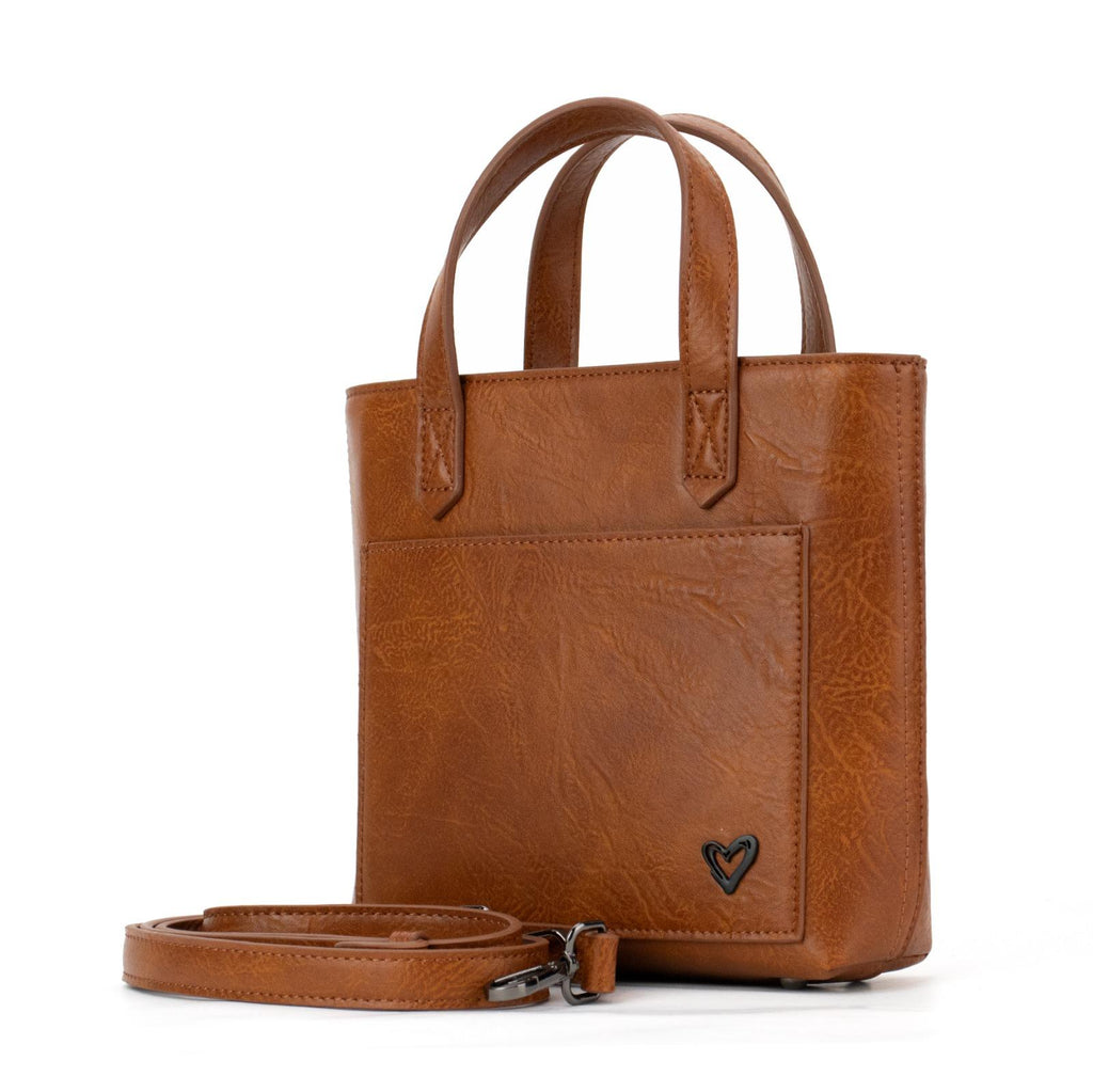 Beddington Vegan Leather Crossbody Bag - Cognac (Arrives Jan 1 2026) preneLOVE®
