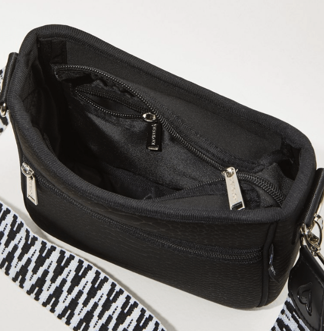BFCM SALE: Black Croc - embossed Mini Messenger Crossbody Bag preneLOVE®