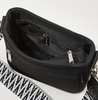 BFCM SALE: Black Croc - embossed Mini Messenger Crossbody Bag preneLOVE®
