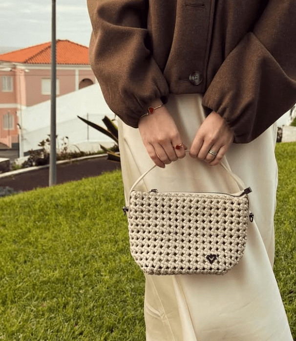 Bordon Small Woven Hand - knotted Tote preneLOVE®