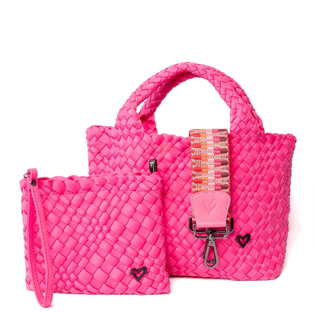 Brandon Hand-woven Small Tote - Magenta preneLOVE®
