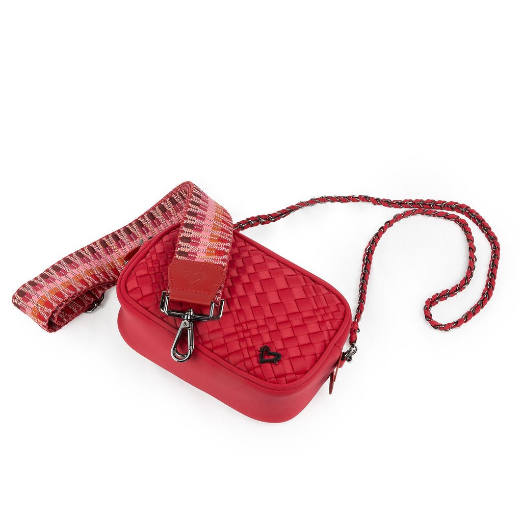 Caledon Woven Crossbody - Cranberry Red preneLOVE®