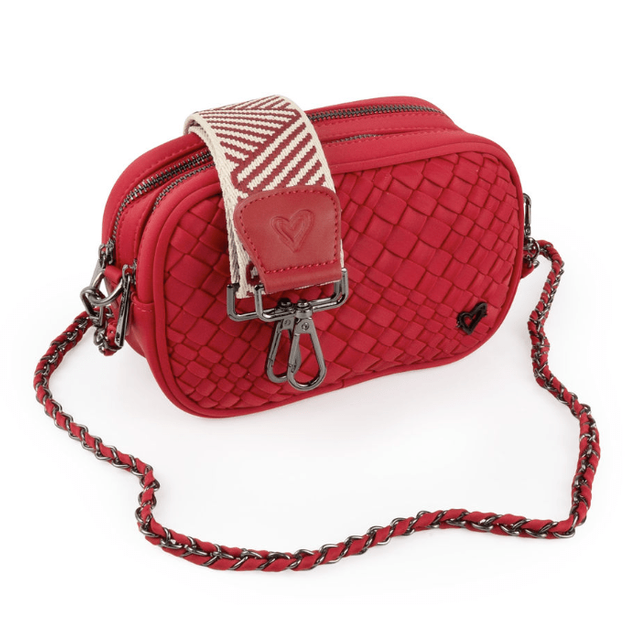 Caledon Woven Crossbody - Cranberry Red preneLOVE®
