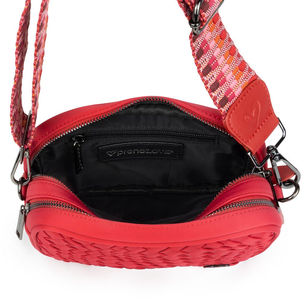 Caledon Woven Crossbody - Cranberry Red preneLOVE®