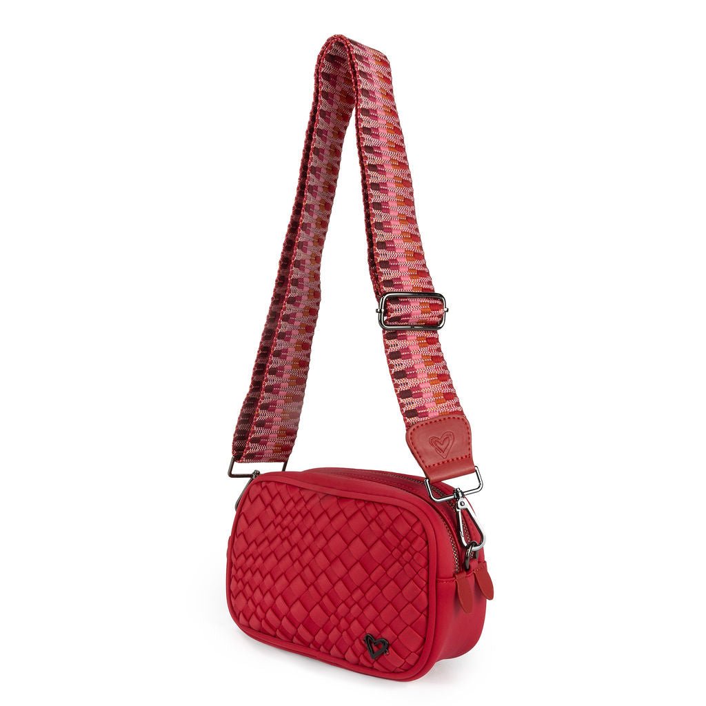 Caledon Woven Crossbody - Cranberry Red preneLOVE®