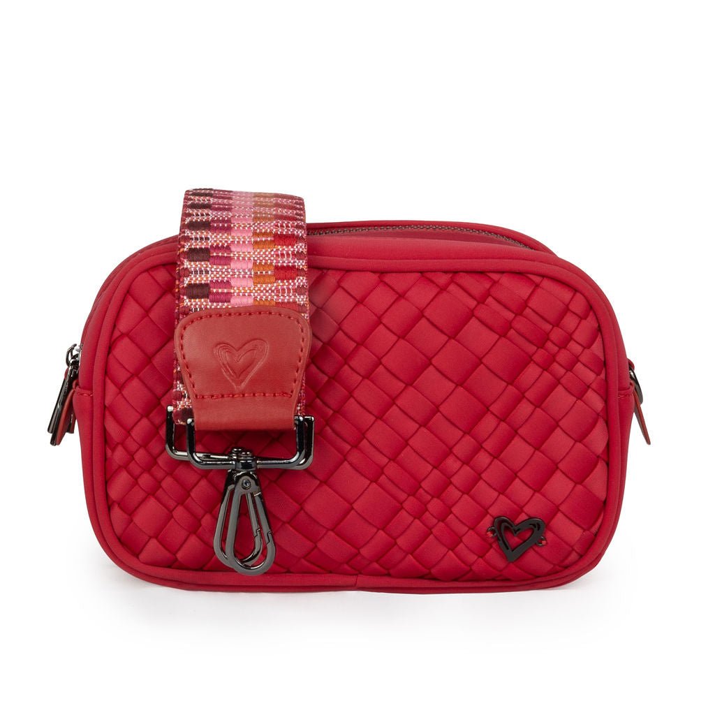 Caledon Woven Crossbody - Cranberry Red preneLOVE®