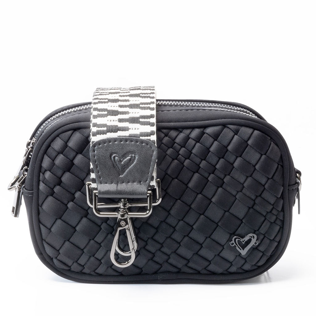 Caledon Woven Crossbody - Onyx preneLOVE®