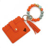 Calgary Vegan Leather Bracelet Card Case - Coral Scalloped preneLOVE®