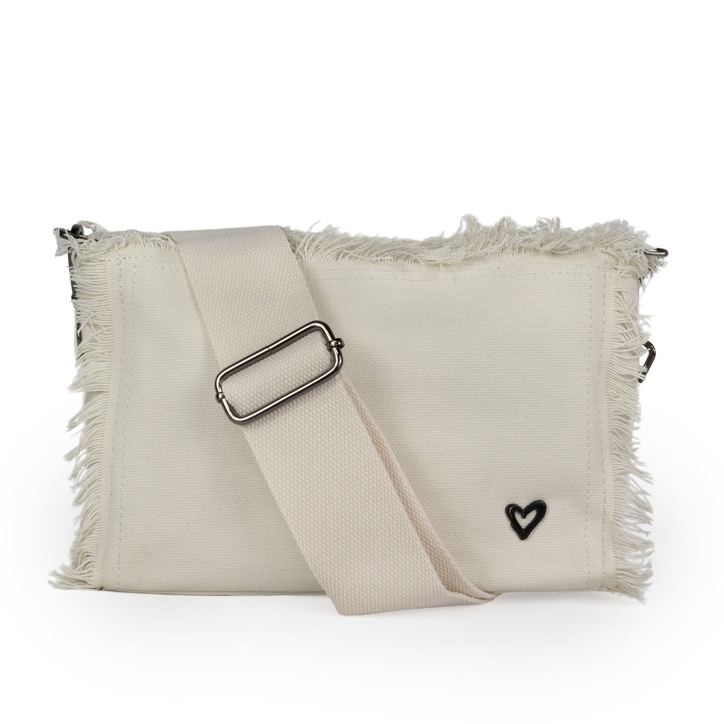 Canvas Fringe Crossbody - Linen preneLOVE®