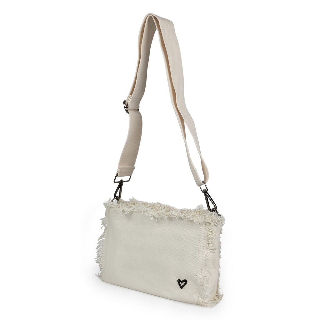 Canvas Fringe Crossbody - Linen preneLOVE®