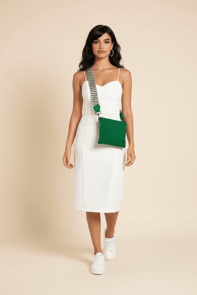 Charlotte Woven Crossbody - Kelly Green preneLOVE®