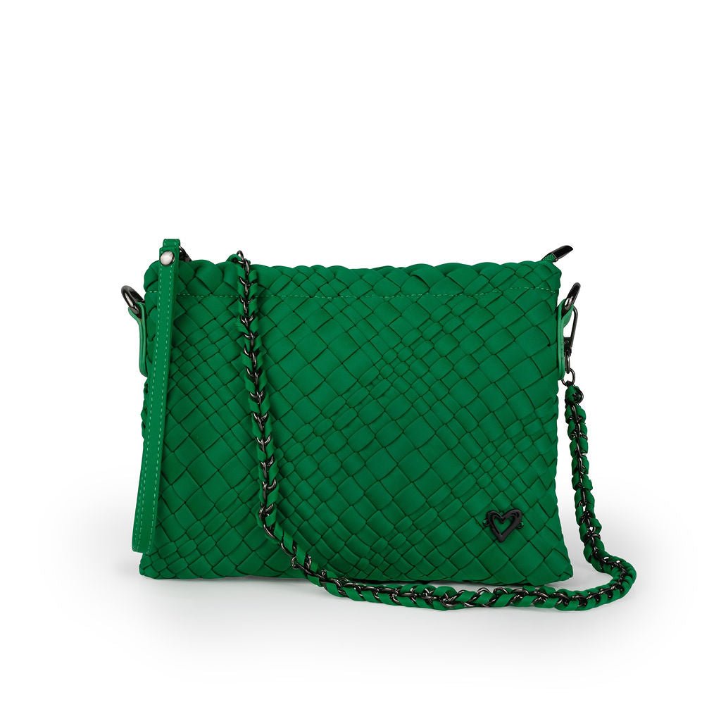 Charlotte Woven Crossbody - Kelly Green preneLOVE®