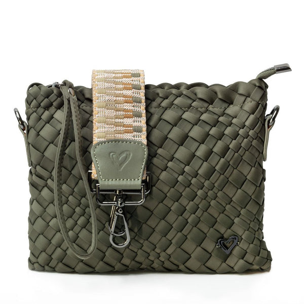 Charlotte Woven Crossbody - Olive preneLOVE®