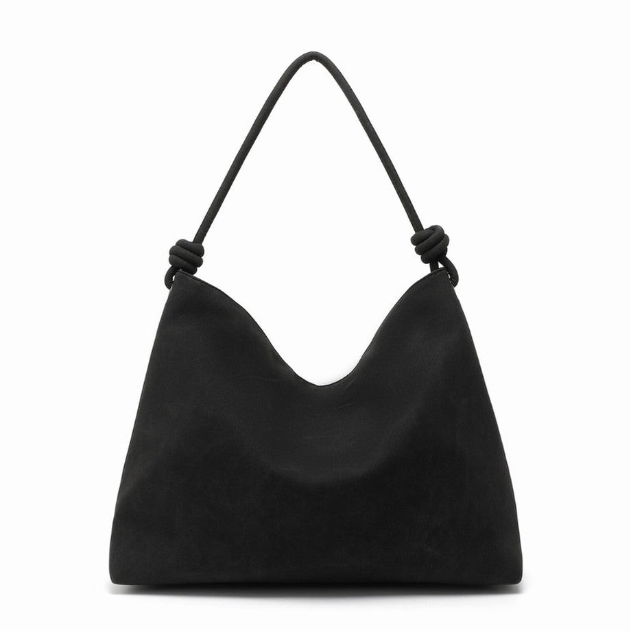 Chatham Vegan Suede Hobo Bag Black preneLOVE®