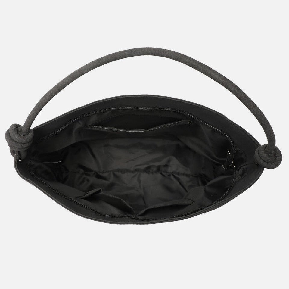 Chatham Vegan Suede Hobo Bag Black preneLOVE®