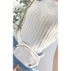 Dixie Sherpa Belt/Crossbody Bag - Cream preneLOVE®