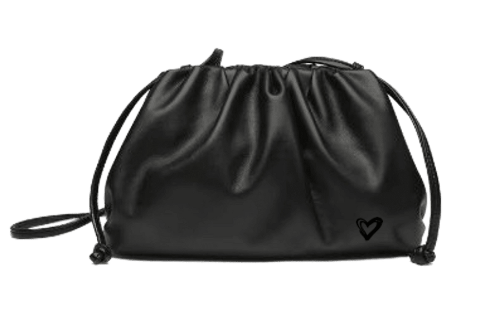 Elgin Vegan Leather Crossbody Clutch - Smooth Black preneLOVE®