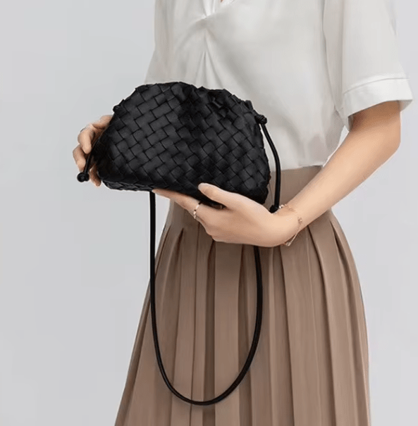 Elgin Woven Vegan Leather Crossbody Clutch preneLOVE®