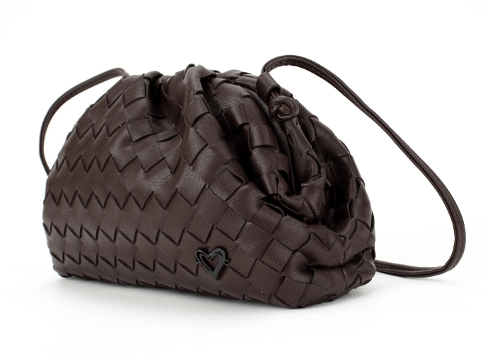 Elgin Woven Vegan Leather Crossbody Clutch preneLOVE®