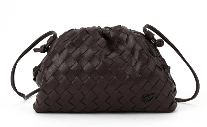 Elgin Woven Vegan Leather Crossbody Clutch preneLOVE®