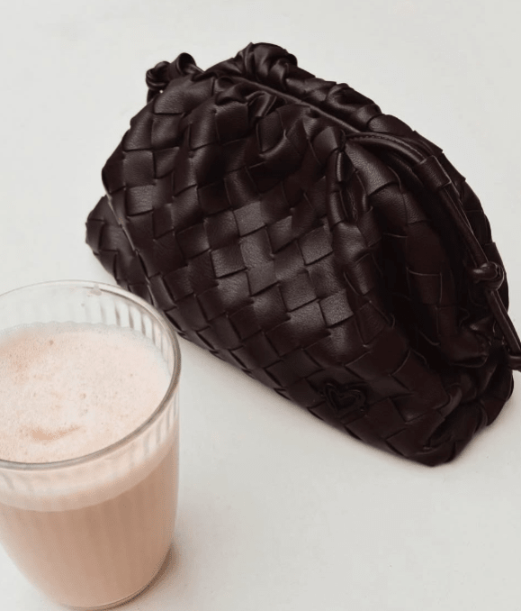 Elgin Woven Vegan Leather Crossbody Clutch preneLOVE®
