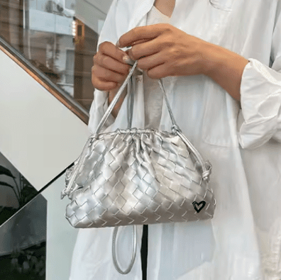 Elgin Woven Vegan Leather Crossbody Clutch preneLOVE®