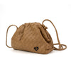 Elgin Woven Vegan Leather Crossbody Clutch - Tan preneLOVE®