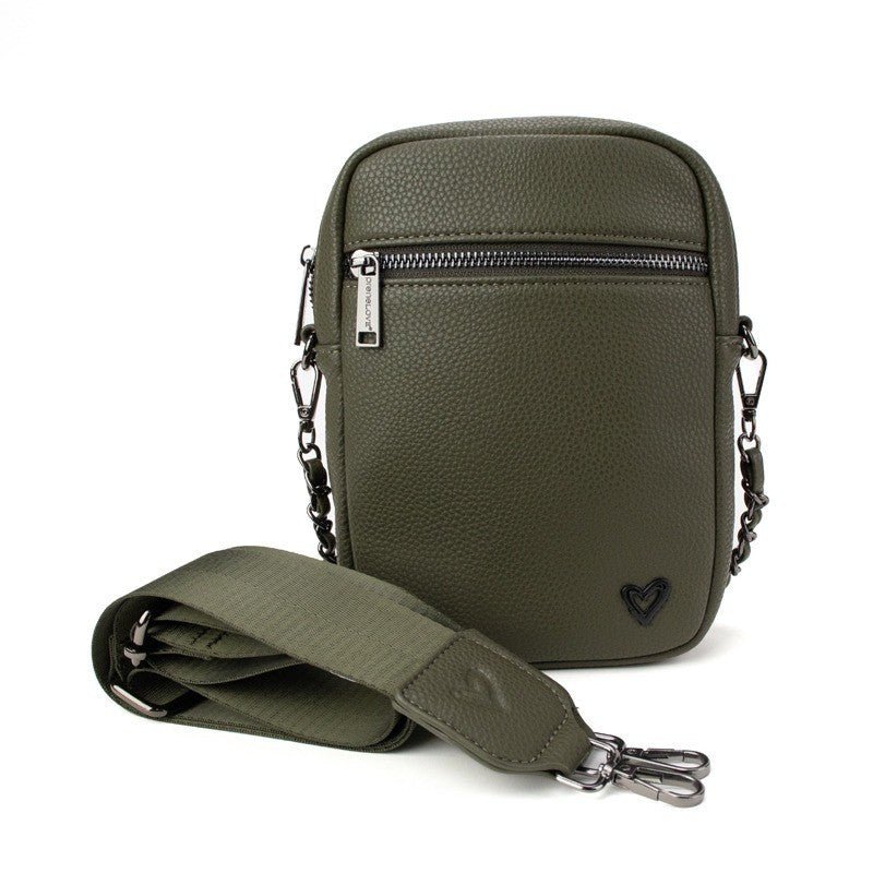 Hope Vegan Leather Phone Crossbody Bag - Olive (arrives Mid Dec) preneLOVE®