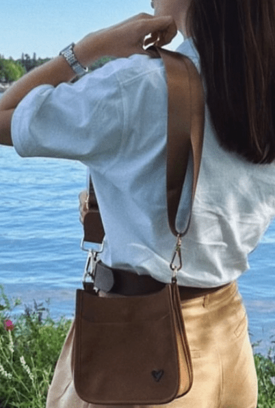 Imperfect: Elm Vegan Suede Mini Messenger - Various (Sample/Used in Photoshoot) preneLOVE®