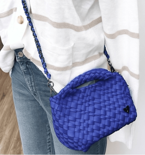 Imperfect: Tiny Mini Woven Tote - Cobalt (Sample/used in photoshoot) preneLOVE®