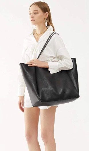 Keele Oversized Vegan Leather Tote preneLOVE®