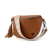 Kimberley Vegan Leather Crossbody Bag/Sling - Brown preneLOVE®
