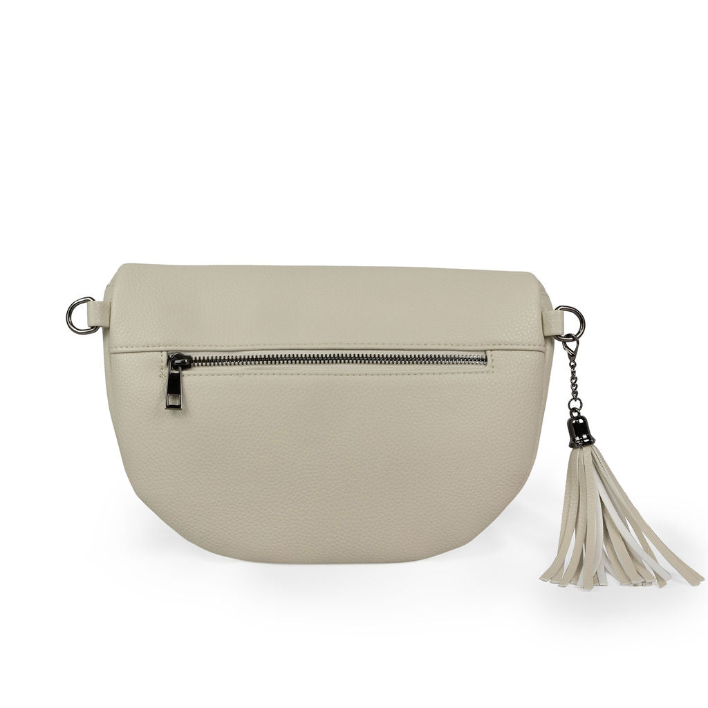Kimberley Vegan Leather Crossbody Bag/Sling - Cream preneLOVE®