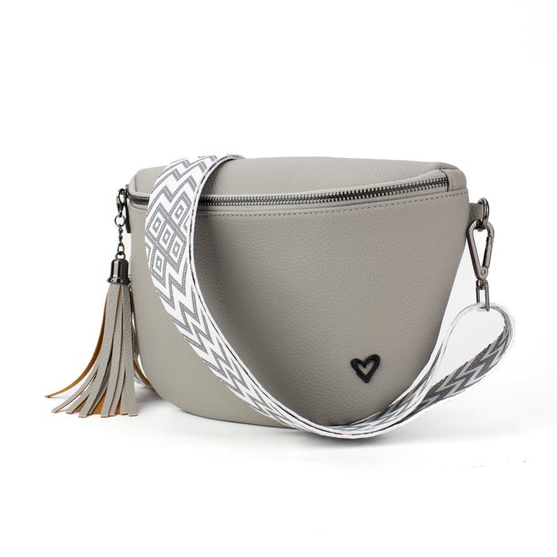 Kimberley Vegan Leather Crossbody Bag/Sling - Grey preneLOVE®