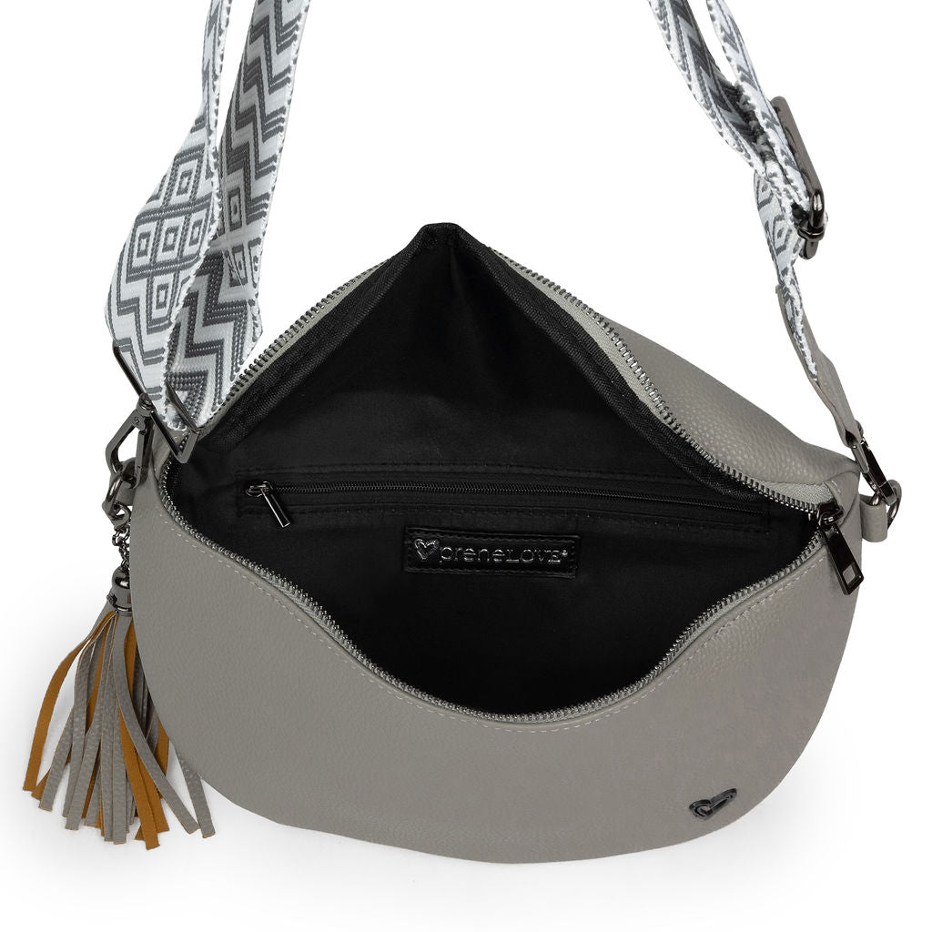 Kimberley Vegan Leather Crossbody Bag/Sling - Grey preneLOVE®