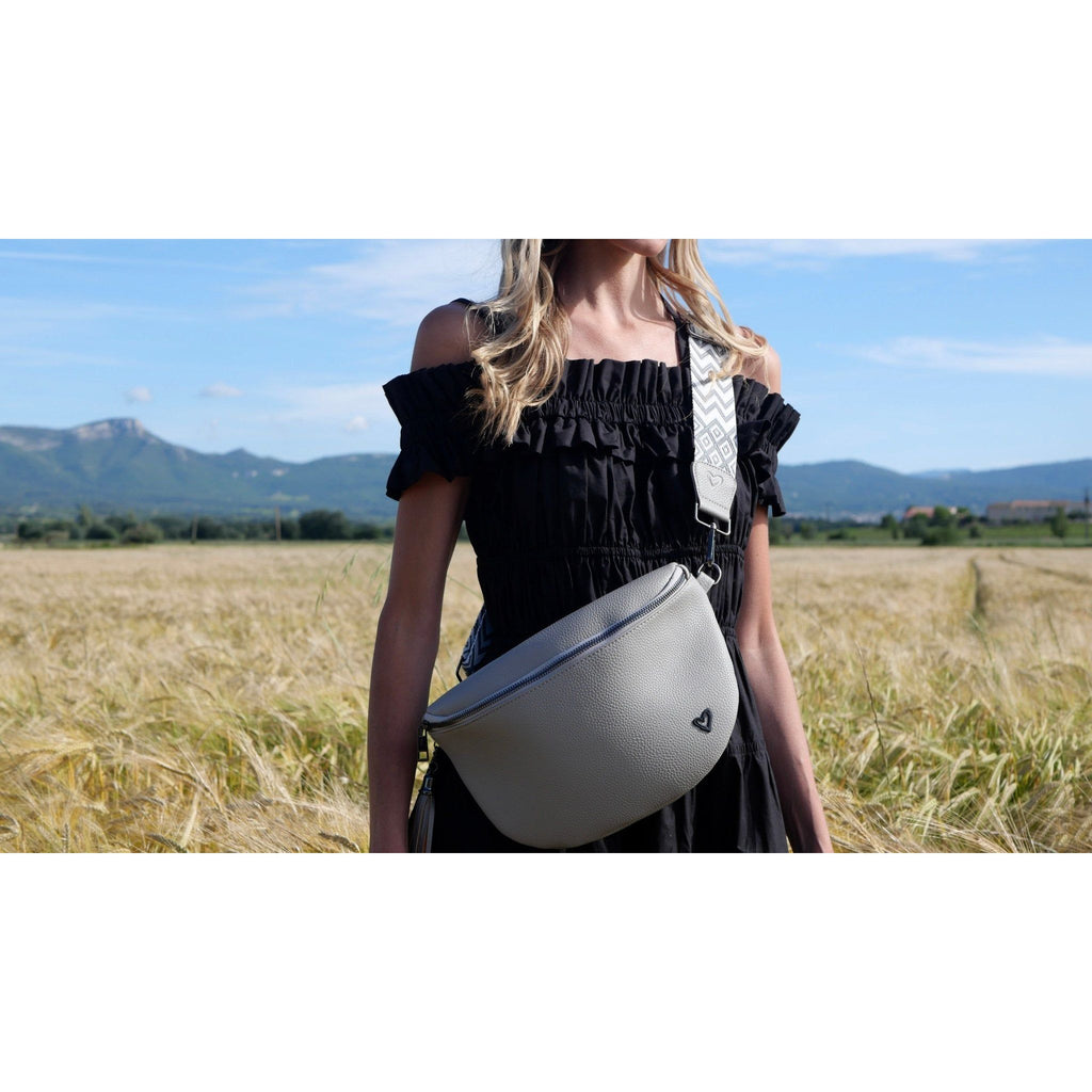 Kimberley Vegan Leather Crossbody Bag/Sling - Grey preneLOVE®