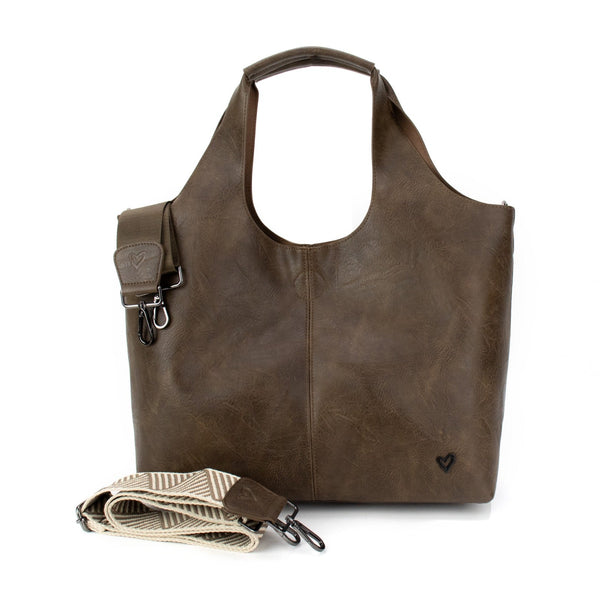 Kipling Vegan Leather Tote - Chocolate preneLOVE®