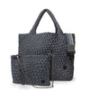 London Large Woven Tote - Charcoal preneLOVE®