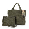 London Large Woven Tote - Olive preneLOVE®